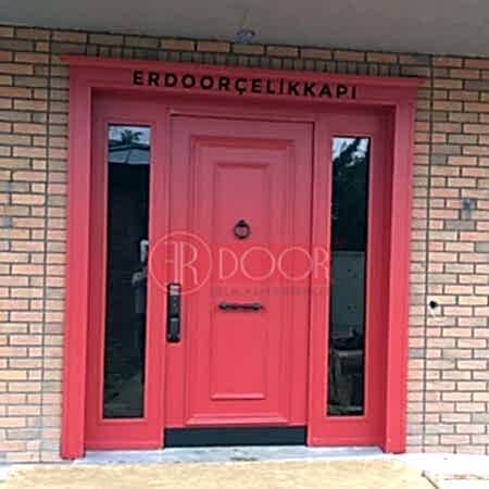 Özel Dizayn Kırmızı Villa Giriş Kapısı ER0288